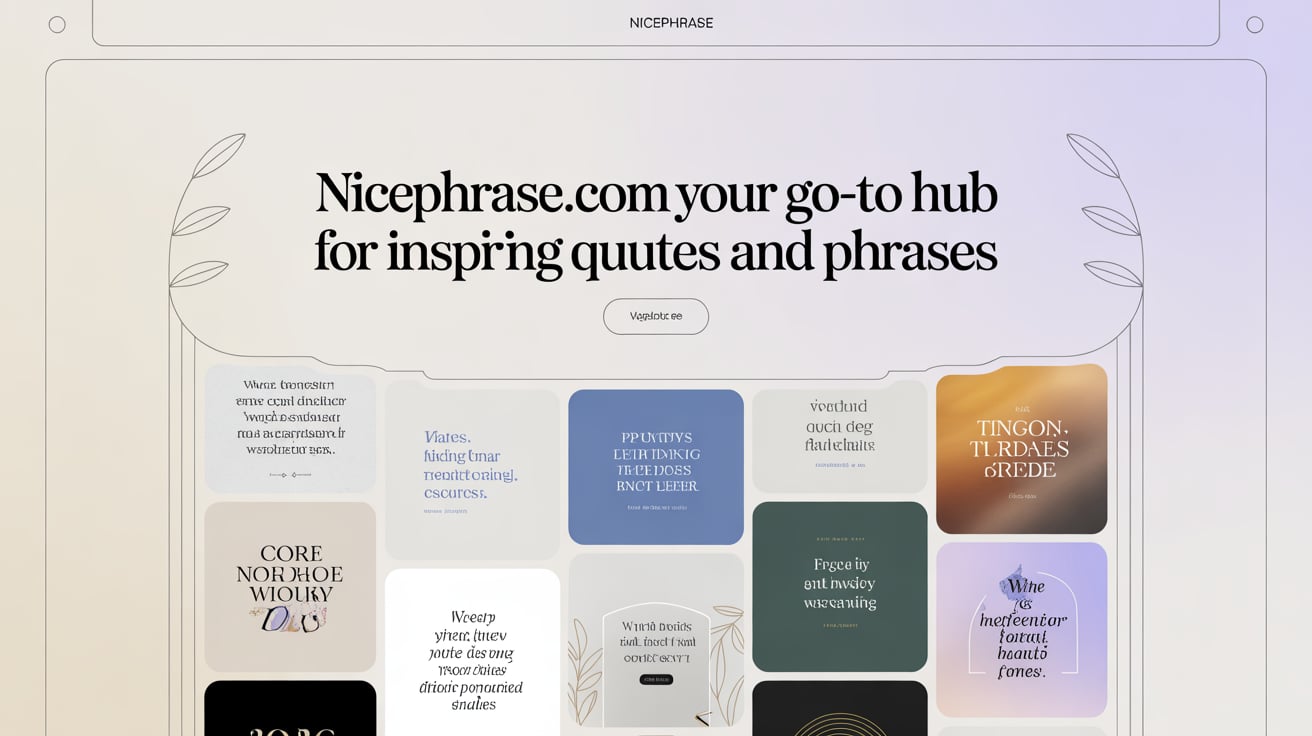 Nicephrase com: Your Go-To Hub for Inspiring Quotes and Phrases