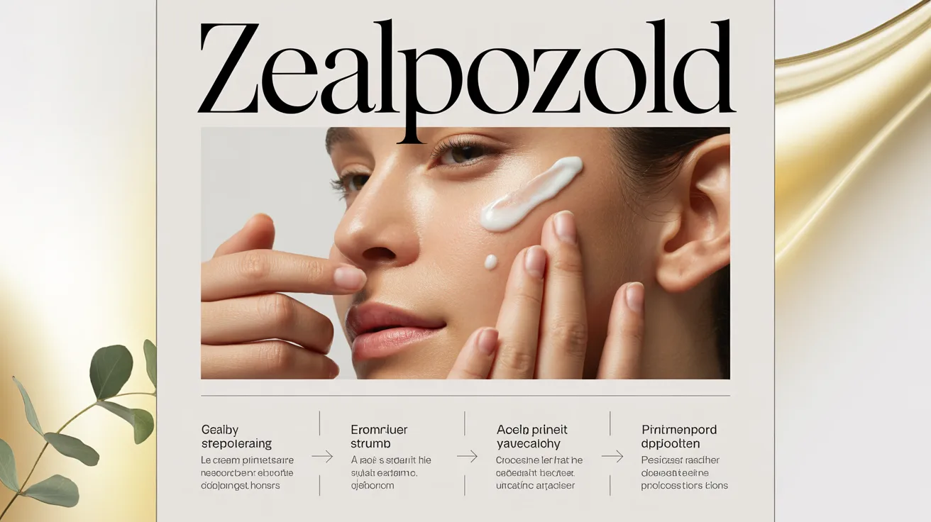 How to Apply Zealpozold Product for Optimal Skin Transformation