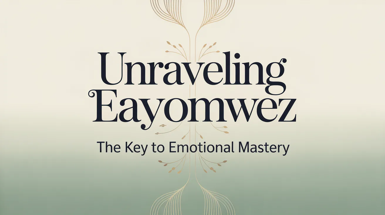 Unraveling Eavyomwez: The Key to Emotional Mastery